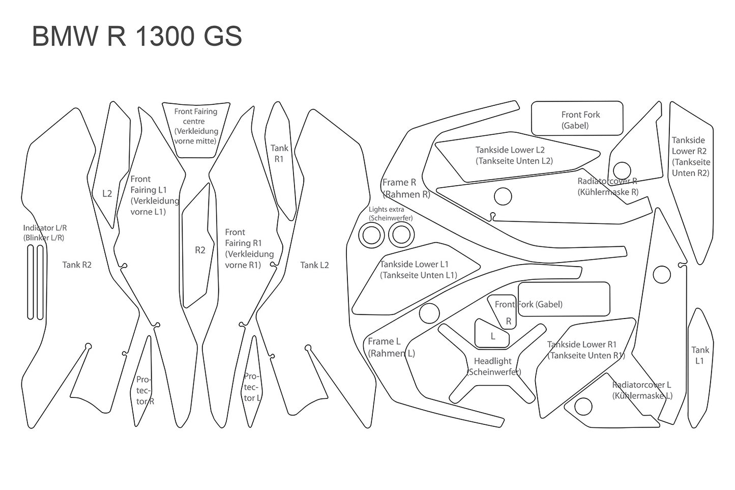 Pellicola protettiva completa BMW R 1300 GS