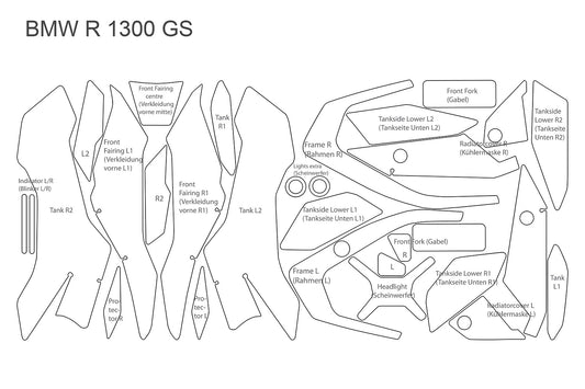 Pellicola protettiva completa BMW R 1300 GS