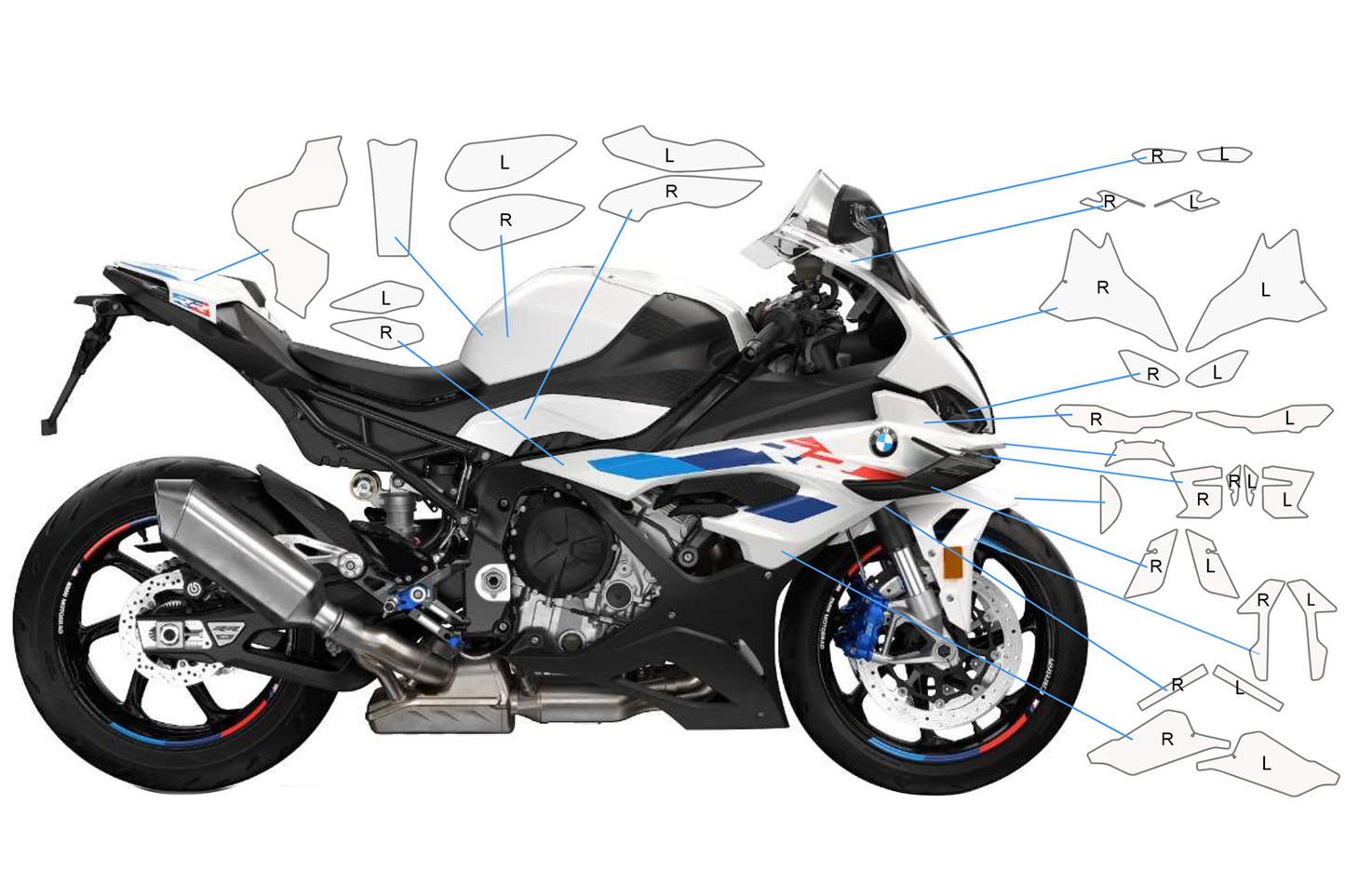 Pellicola protettiva completa BMW S 1000 RR (2023-)