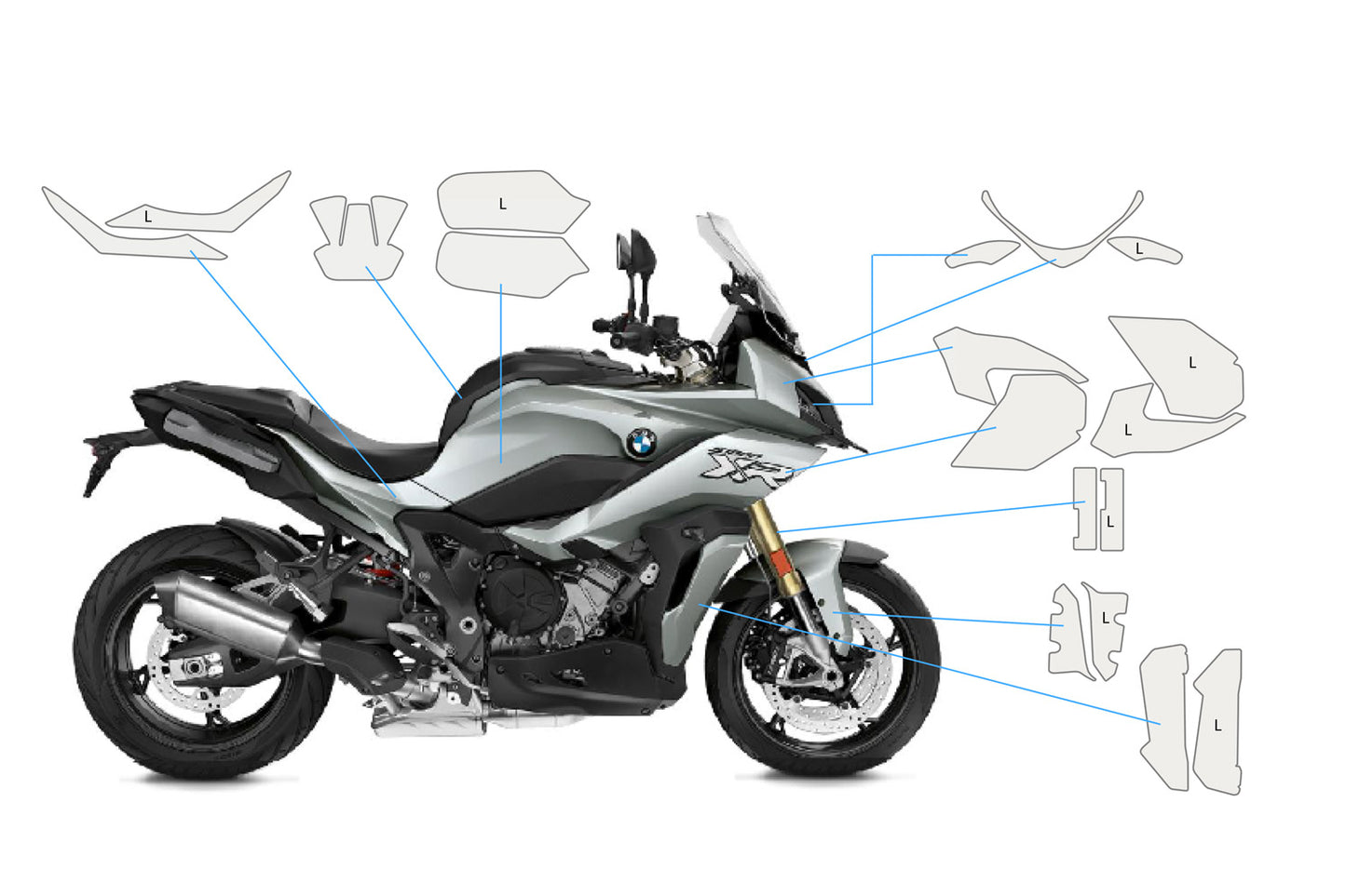Pellicola protettiva completa BMW S 1000 XR (2020-2023)
