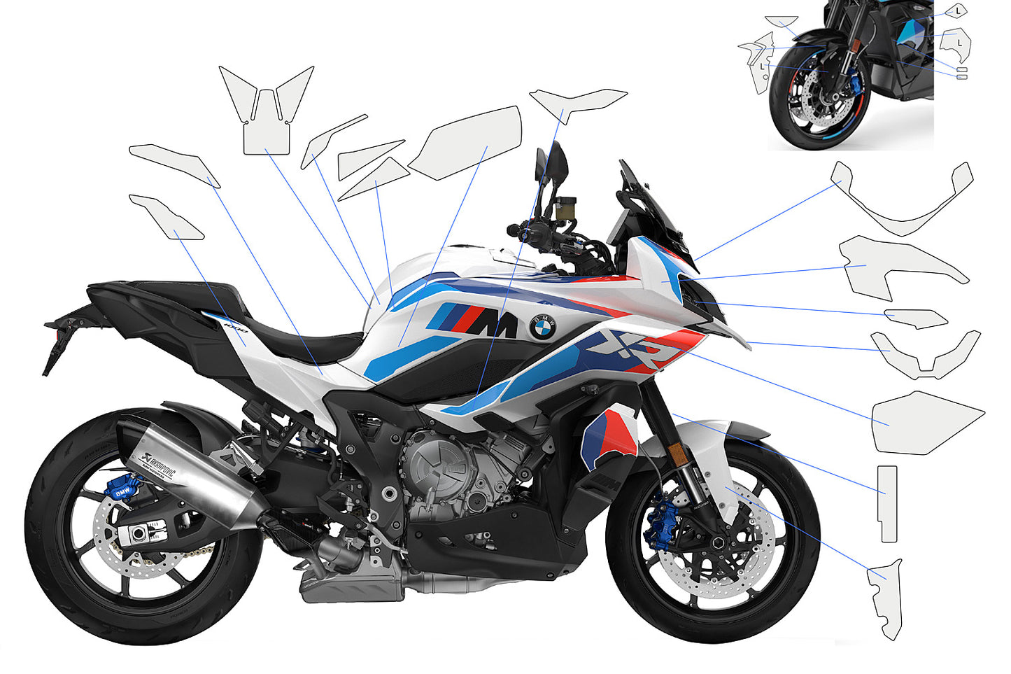 Pellicola protettiva completa BMW M 1000 XR (2024-)