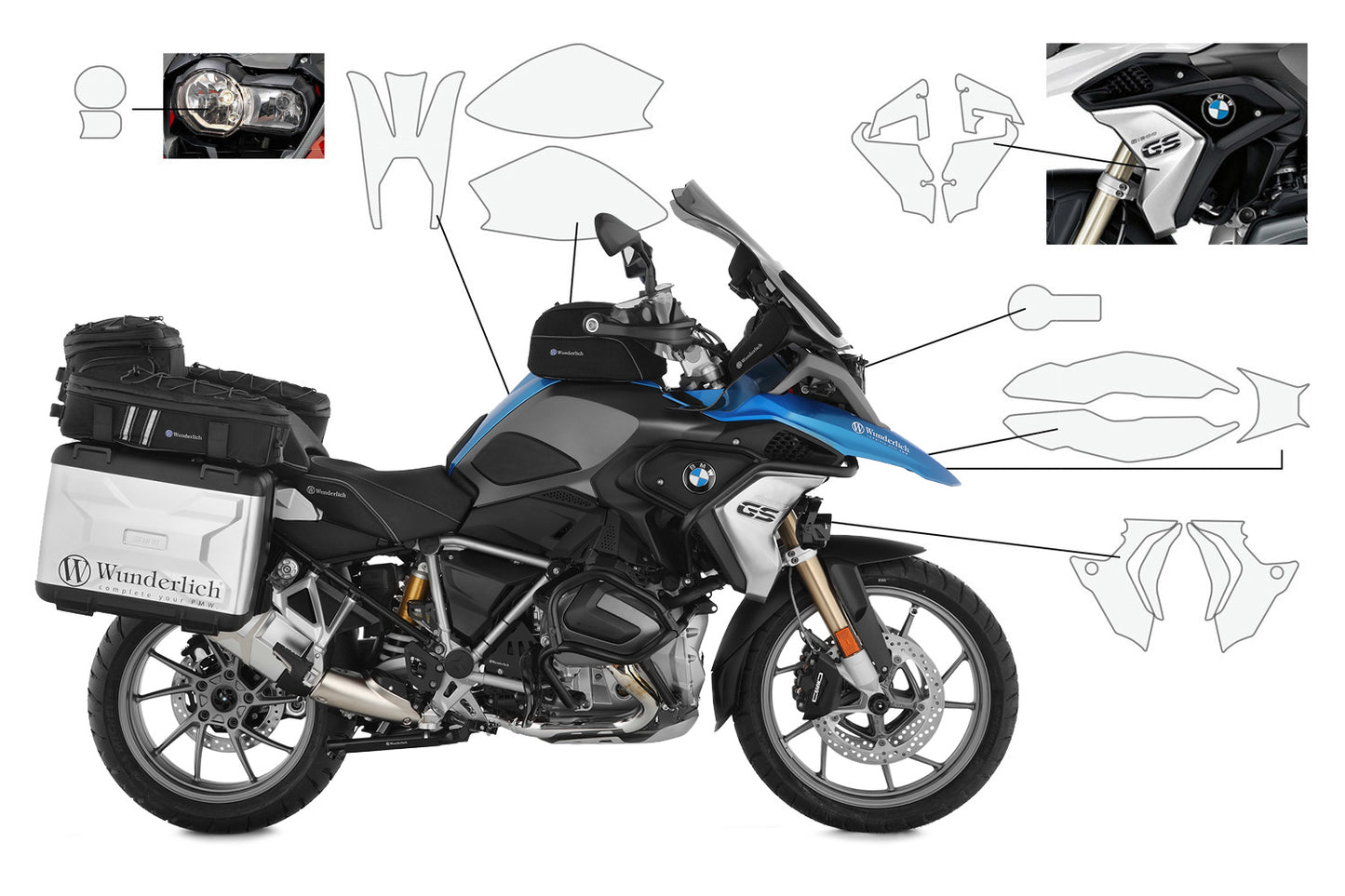 Pellicola protettiva completa BMW R 1250 GS / R 1200 GS LC (2017-)