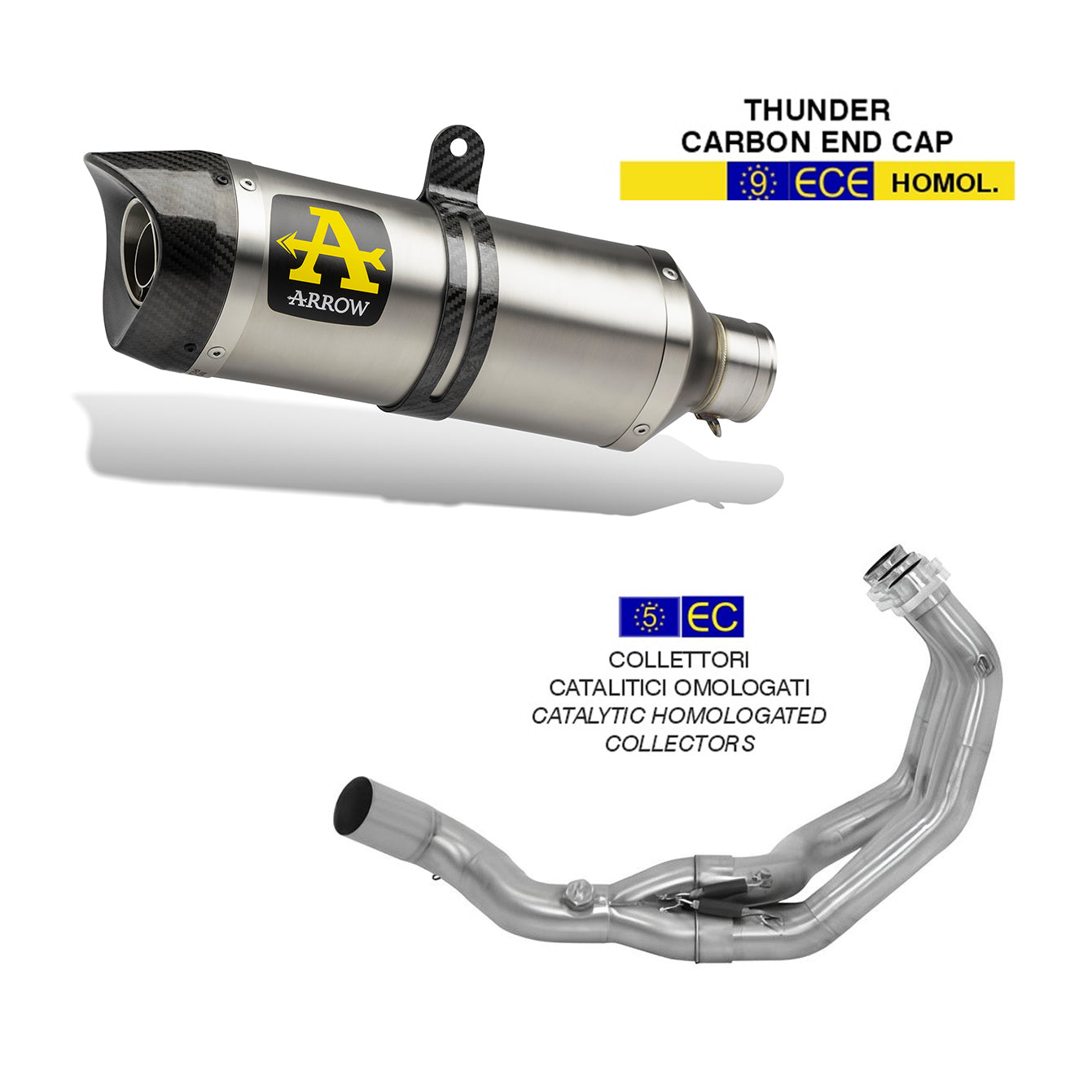 Arrow Thunder Alu + Collettori catalizzati - Yamaha MT-09 '13-'20