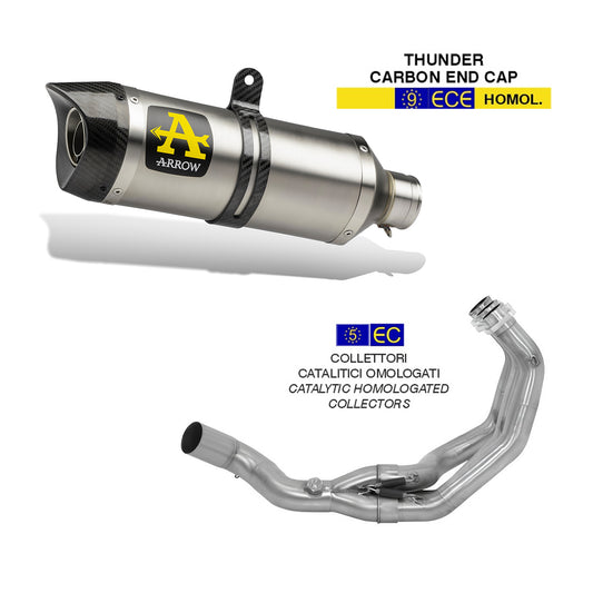 Arrow Thunder Alu + Collettori catalizzati - Yamaha MT-09 '13-'20