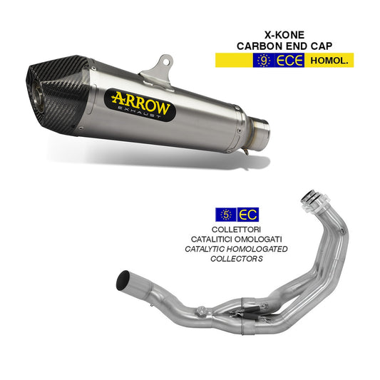 Arrow X-Kone + Collettori catalizzati - Yamaha MT-09 '13-'20