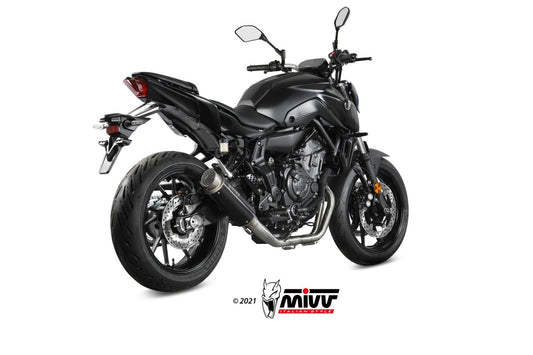 Mivv GP Pro Inox Nero Catalizzato Yamaha MT-07 '21-'24