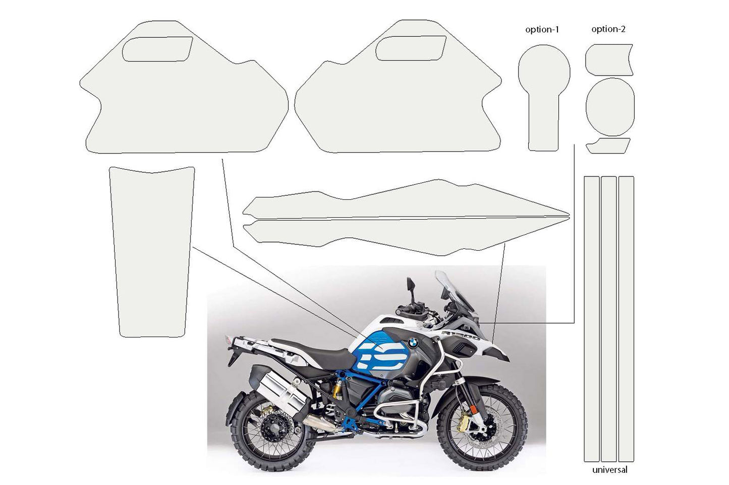 Pellicola protettiva completa BMW R 1200 GS LC Adventure