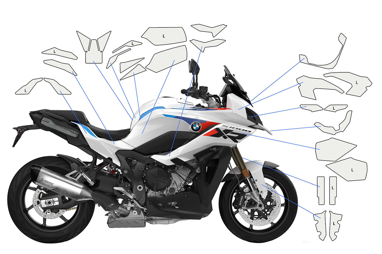 Pellicola protettiva completa BMW S 1000 XR (2024-)