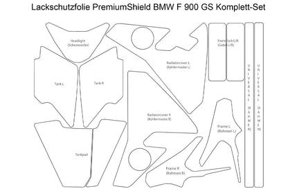 Pellicola protettiva completa BMW F 900 GS