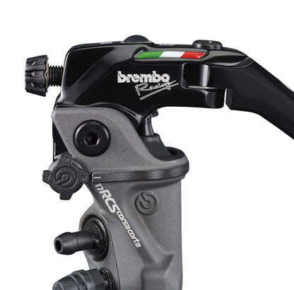 Pompa freno radiale Brembo 17 RCS Corsa Corta + Kit Serbatoio freno nero fumè