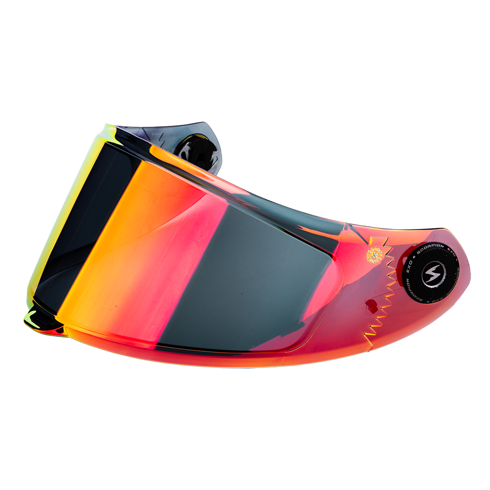 SCORPION Visiera EXO-RACE AIR - Specchiata Rosso