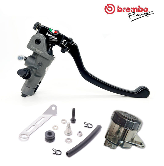 Pompa freno radiale Brembo 19 RCS + Kit Serbatoio freno nero fumè